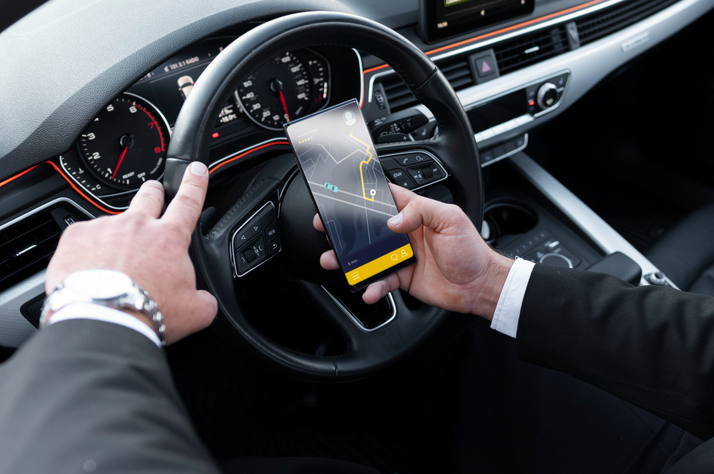 Trajet taxi smartphone